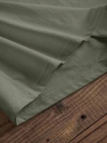Manfinity Joysei Kaos Lengan Pendek Slim Fit Warna Hijau Zaitun untuk Pria - Olive Green - View 5