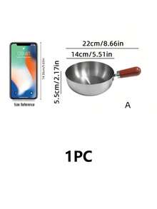 1 chiếc nồi nấu ăn bằng thép không gỉ, nồi nấu mì gia dụng, dụng cụ nhà bếp, nồi nấu chảy sô cô la, nồi đựng bơ, nồi súp mini - Bạc - Xem 13