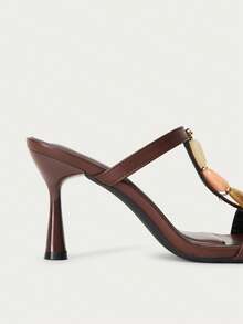 Nöista Women's High Heel Sandals - Brown - View 8