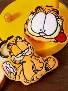 GARFIELD | SHEIN 1Pc Plush Keychain, Exquisite Embroidery, Soft Material, With Round Keychain, Can Be Hung On Bags, Backpacks And Keys. - Multicolor - View 7