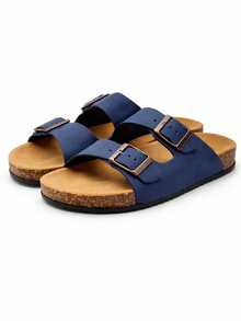 Men's Double Strap Sandal Created To Provide Comfort And Adaptability During Long Days And Leisure Time, Ideal For Accompanying Urban Walks, Rest Days At Home, Outdoor Activities, Travel, Informal Meetings And Daily Routines, Model With Personalized Fit That Allows Freedom Of Movement And Firmness At Every Step, Facilitating A Relaxed Experience Both Indoors And Outdoors, Perfect For Those Looking For Functionality And Practicality. - 藏蓝色 - 查看 4