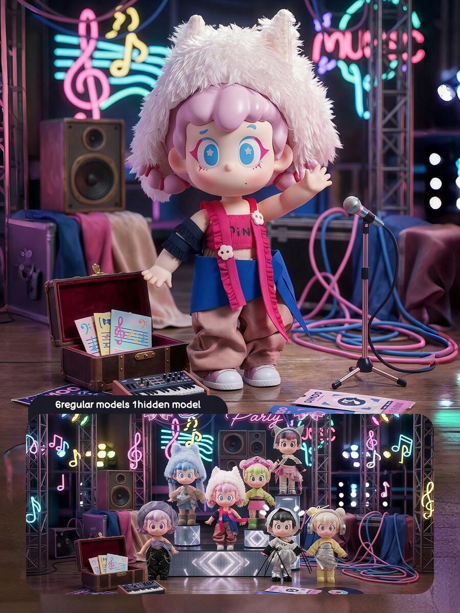 POKOJA LAND Figur Koleksi Blind Box, Dekorasi Lucu, Hadiah