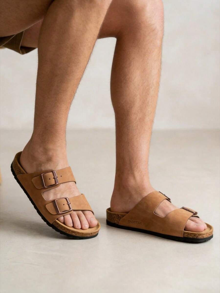 这款男士双带凉鞋旨在为长时间的休闲时光提供舒适性和适应性,是城市漫步、居家休息、户外活动、旅行、非正式会议和日常生活的理想之选。该鞋款采用个性化贴合设计,让您每一步都活动自如、稳固舒适,无论室内室外都能带来轻松愉悦的体验,是追求功能性和实用性的人士的完美之选。 - 駝色 - 查看 1