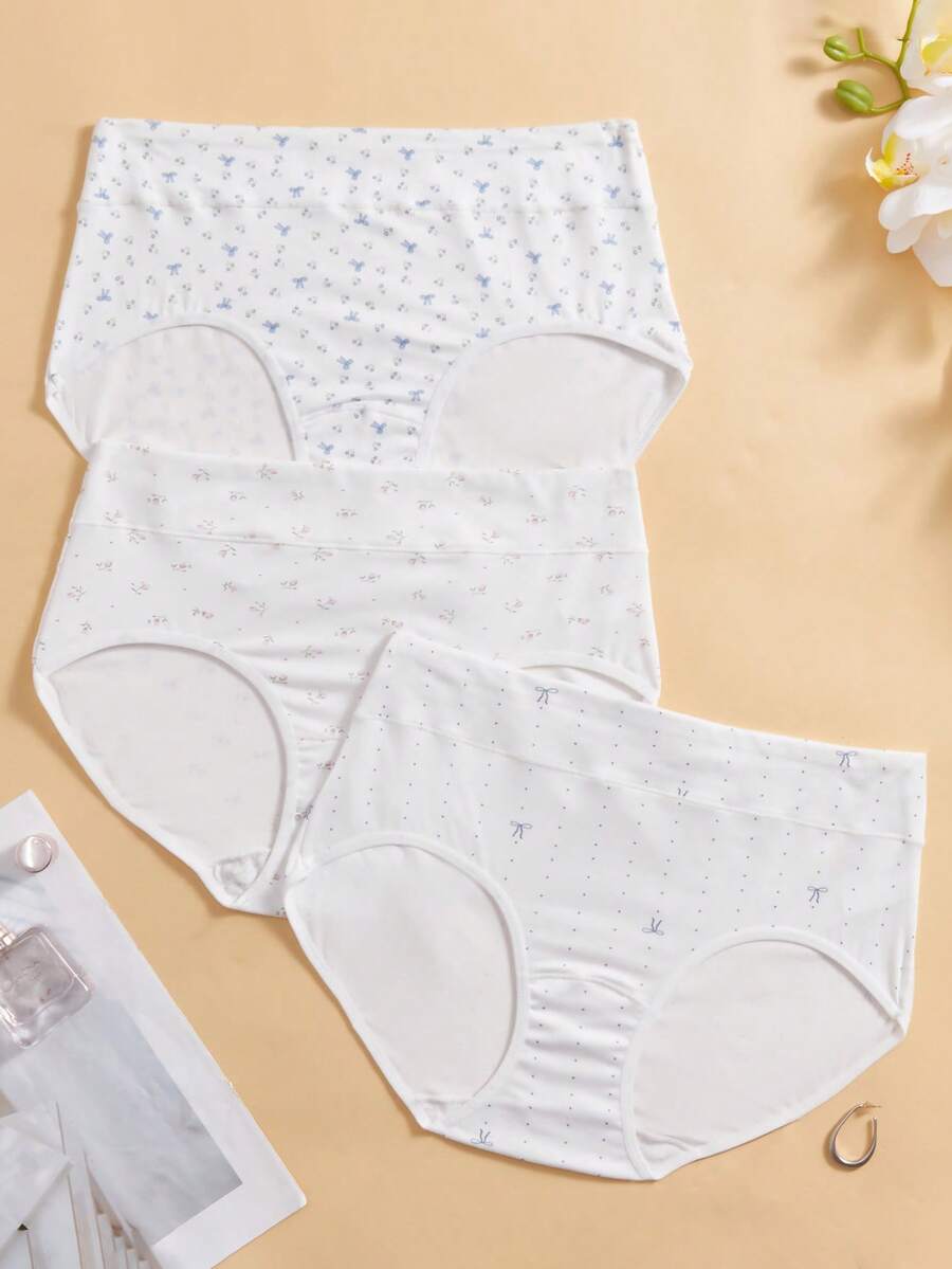 3条/包 女士舒适亲肤内裤 - 彩色 - 查看 1