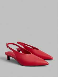 Giày sandal cao gót dành cho nữ - Đỏ - Xem 1