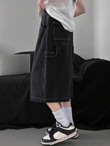 DAZY Women's Casual Denim Shorts, Simple & Fashionable For Daily Wear Jorts School - Light Grey - View 9