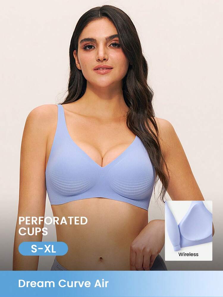 Dream Curve Air Wireless Seamless Breathable Plunge Bra