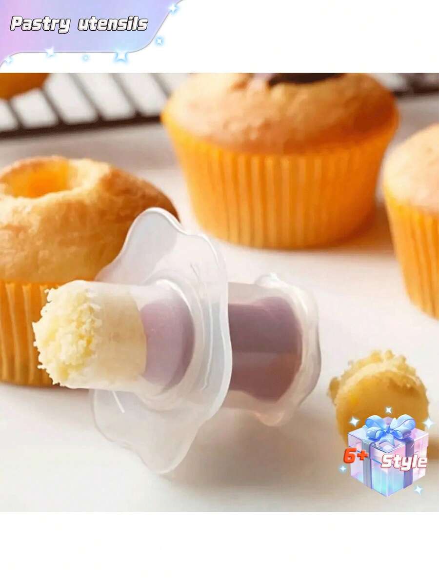 1 dụng cụ bơm nhân bánh cupcake, dụng cụ bơm nhân bánh cupcake tái sử dụng, dụng cụ làm bánh, đồ dùng nhà bếp - Nhiều màu - Xem 1