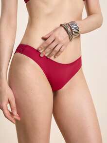 Hourtrue 3pcs/Set Women Sexy Lace Panties & Silk Underwear - Multicolor - View 4