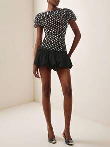 Blusa de mujer con estampado de leopardo de moda, para verano - Multicolor - Ver 6