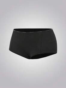 Leisure Women's Letter Waistband Casual Briefs - Black - View 7
