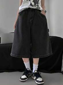 DAZY Women's Casual Denim Shorts, Simple & Fashionable For Daily Wear Jorts School - Light Grey - View 3