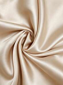 SHEIN Franclia 女士连体裤，春夏无袖连体裤，优雅连体裤，撞色蕾丝连体裤，阔腿连体裤，褶皱收腰连体裤，无袖连体裤，适合度假、派对、通勤，百搭连体裤，缎面垂褶连体裤，蕾丝吊带性感连体裤 - 香檳色 - 查看 4