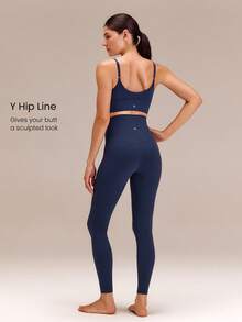 GLOWMODE Leggings De Bolsillo De Cintura Alta Superalta Featherfit™ High Expectations De 26" - Dark Blue - Ver 3