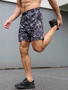 Gym Rark 男士休闲运动印花口袋短裤 - 灰色 - 查看 3