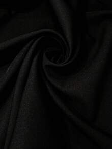 GlowEve CURVE Plus Size Solid Color Pearl Decor Sleeveless Dress - Black - View 4