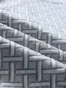 Manfinity Joysei Áo polo nam dệt kim jacquard màu trơn, cổ áo có họa tiết, cài 3 nút, cổ áo gân. - Nhiều màu - Xem 6