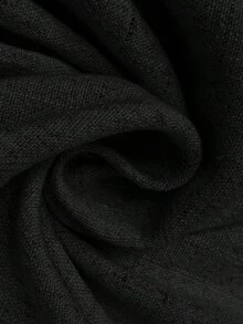 Vestido corto sin mangas con rayas y nudo delantero para mujer, adecuado para vacaciones de verano, ir al trabajo y uso diario - Negro - Ver 7