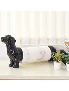 Dachshund Kitchen Paper Towel Holder, Freestanding Countertop Kitchen Paper Towel Holder, Vintage Animal Paper Towel Display Stand, Creative Storage Rack, Suitable For Kitchen, Bathroom, Living Room, And Other Scenarios, Cute, Exquisite, And Fun Gift Toy For Friends. - Multicolor - View 3