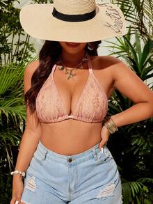 Swim SXY Plus Size Lace Swimwear Top - Multicolor - View 3