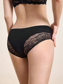 Hourtrue 4 件装 无缝蕾丝低腰透气性感内衣女式内裤 - 彩色 - 查看 2