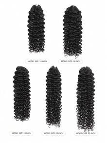Boho Braids Miracle Knot Human Crochet Hair In 100% Remy Feather Line Crochet Hair Braids Salon Silky Seamless Invisible Natural Black Jerry Curl Miracle Knots Feather Crochet Human Hair Braiding For Woman Micro Pre Looped Crochet Hair Jerry Curly Extensions - Natural Black - View 3
