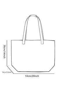 LOONEY TUNES X SHEIN Fashion Cartoon Pattern, Portable, Lightweight Folding Tote Bag, Storage Bag, Suitable For Shopping, Commuting, Sports, Etc - duck yellow - View 6
