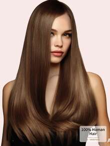 Hair Weft Hair Extensions 100% Human Hair 4# Middle Brown Straight Style In 14-22 Inch Lengths 100G Double Weft Extensions Invisible Seamless Invisible Top Quality Thick Ends Healthy Human Hair Extensions For Thin Hair And Salon Use And For All Women/Girls Daily Use - S4 - View 9