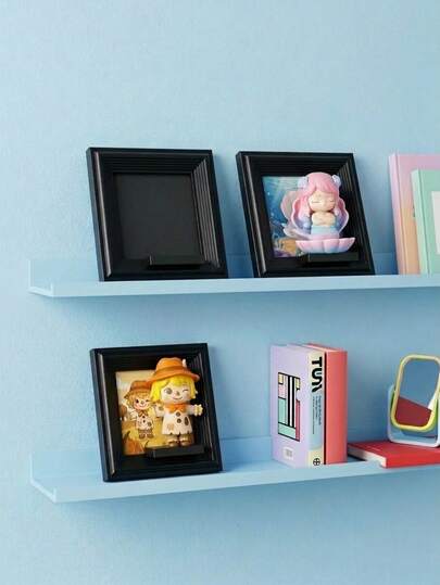 Joivida Minimalist Textured Gallery Photo Frame – 5.98x5.98 Inch Square, Tabletop & Wall-Mount Display, Perfect For Blind Box Doll Display