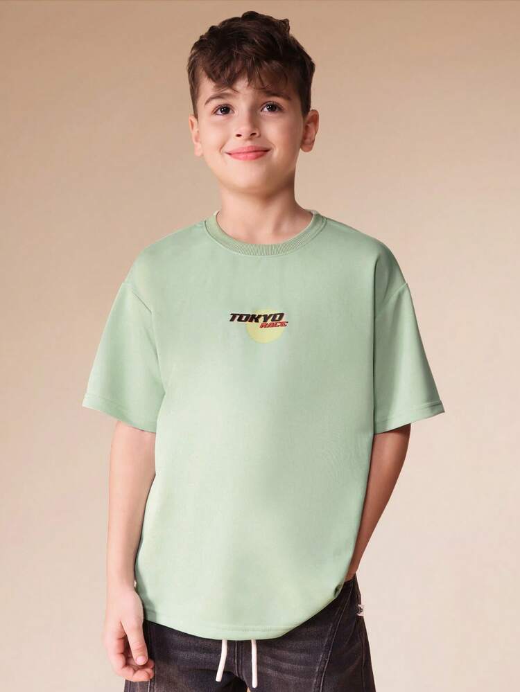 Tokyo Race Car Graphic Print Crew Neck Tee