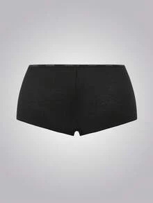 Leisure Women's Letter Waistband Casual Briefs - Black - View 5