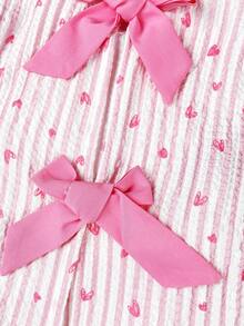 SHEIN 2件套女童碎花无袖上衣和宽松休闲裤套装 儿童两件套女童套装 女童碎花套装 女童两件套儿童碎花套装 幼儿女童服装 女童裙子套装 复古风童装 女童裙子套装 碎花裙套装 女童蝴蝶结上衣碎花裙套装 蝴蝶结上衣套装 女童套装 女童服装套装 幼儿女童裙子套装 女童服装裙子套装 碎花裙套装 幼儿两件套 幼儿女童蝴蝶结上衣裙子套装 姐妹装 蝴蝶结上衣幼儿 - 粉色 - 查看 6