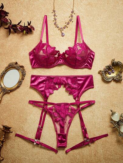 PinupPomp 5pcs/Set Sexy Women's Lingerie Set For Going Out