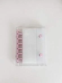 A7-Sized Transparent Portable File Bag With Double Snap Button Design. It Is Perfect For Storing Photos And Can Also Be Used As A Photo Album, Stationery, Notebook, Sticker Book, Office Supplies, School Supplies, And Back-To-School Essentials. - Multicolor - View 19