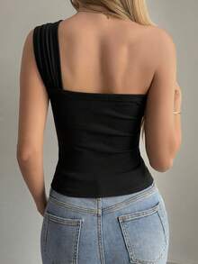 DAZY Women's Summer Hollow Cross Strap Fitted Sexy Casual Camisole Y2k Club Night Night Out Black - Khaki - View 4