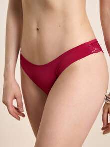 Hourtrue 3pcs/Set Women Sexy Lace Panties & Silk Underwear - Multicolor - View 5