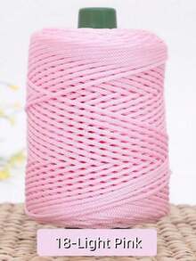 1roll Colorful Twisted Braided Rope, Hollow Cord For DIY Craft, Handmade Bag, Drawstring Belt Accessories, Decorative Polypropylene Fiber String,Crochet Thread, Hand-Crocheted Bag Thread,Cushion ,Hat ,Modern Solid Color Polyamide DIY Yarn - Multicolor - View 26