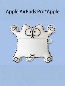 Ốp tai nghe hình mèo Simon's Cat, thiết kế 3D Stereo bằng silicon bảo vệ tai nghe, phù hợp với Apple 4/3, Pro 2/3. - Đen và trắng - Xem 10