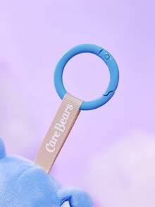 SHEIN X Care Bears 1个可爱小熊毛绒挂件，精致刺绣，可爱小熊造型，可挂在包包和钥匙上，蓝色愤怒小熊 - 彩色 - 查看 6