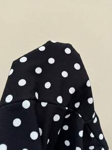 Muchica Set da 2 pezzi a pois bianchi e neri, taglie comode - nero - Visualizzare 6