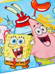 SpongeBob SquarePants | SHEIN 1 chiếc khăn tắm có mũ trùm đầu in hình hoạt hình dễ thương với họa tiết dưới biển, được làm từ chất liệu microfiber có khả năng thấm hút nước tốt, không xơ vải và thích hợp để tắm, bơi lội và sử dụng ở bãi biển. - Màu xanh lam - Xem 7