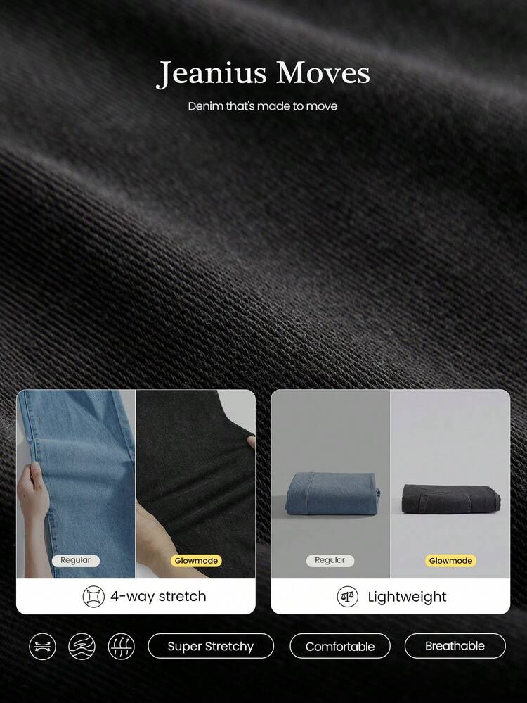 4.3" Jeanius Moves Stretchy Breathable Butt-Lifting Denim Biker Shorts With Pockets Summer Vacation Holiday Daily Casual Wear