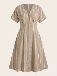 Auralis Robe pour femmes grandes tailles, robe manches chauve-souris abricot, nouvelle robe à la mode, vêtements d'été pour femmes grandes tailles, tenues de bureau pour femmes, robes décontracté pour femmes grandes tailles, robe de soirée grande taille, robes d'automne pour femmes, robes modestes pour femmes, robe de sortie - Multicolore - Voir 8