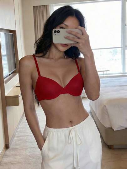 1 件女士圣诞文胸（带钢圈）