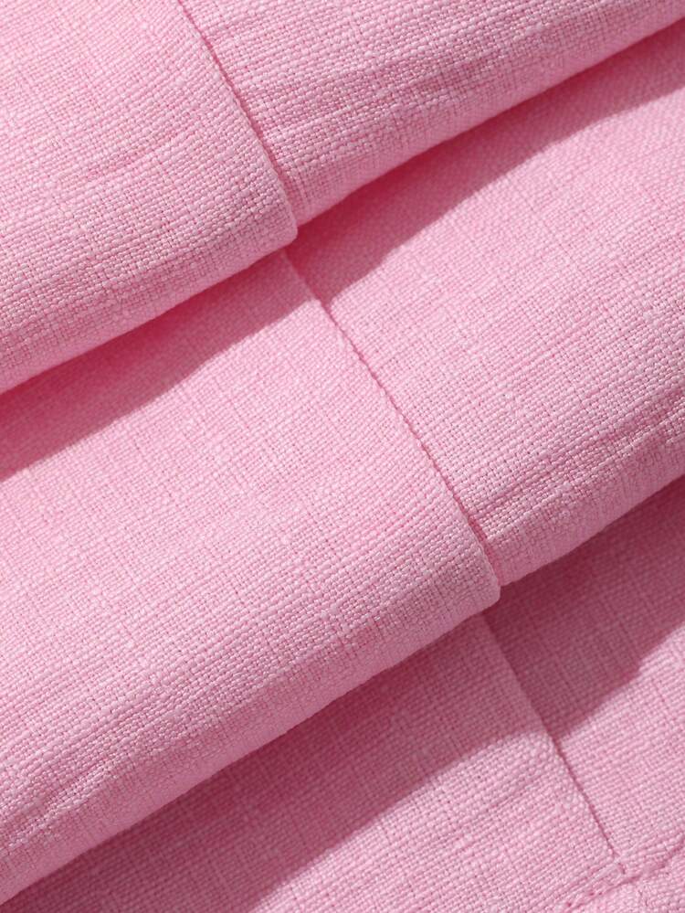 Women's Pink Bandeau Top, Women's Loose Palazzo Pants, Vacation Style Casual 2 Pieces Set, Spring/Summer Lounge Sets For Women