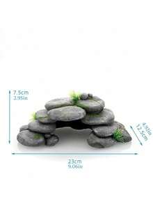 Reptile Rock Hideaway, Lizard Fence, Turtle Climbing Platform, Gecko & Snake Shelter, Habitat, Suitable For Breeding Enclosure And Aquarium Decor - Multicolor - View 6