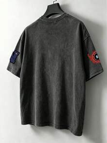 Chillumni Áo thun nam kiểu Boston 92 cổ điển, chất liệu cotton đã qua xử lý, chất liệu mềm mại. - màu đen - Xem 2