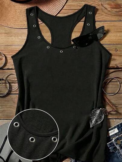 EMERY ROSE 大码休闲简约吊带背心，适合夏季穿着