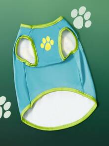 SCOOBY-DOO X SHEIN 1 Piece Of Cute Cartoon Pattern Printed Pet Hooded Sweatshirt, Cat Clothes, Dog Clothes, Size XXS-XXXXL, Adventure - Mint Green - View 3
