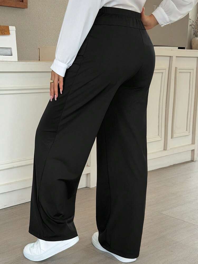 Adjustable Waist Loose Solid Color High Waist Long Maternity Leggings
